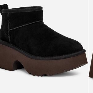 Women's Black Platform Ankle Boots